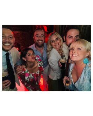 Lauren Layfield Instagram - Weddings are so bloody good, aren’t they? Please invite me to your wedding. Even if I don’t know you, I will come and bring drunk Auntie vibes. Congrats @louischads and @alicetrost - I remember me and Louis going for little catch-up coffees and him telling me about various dating disasters, and how PERFECT Alice sounded and I’m so pleased he locked her down and I get to make her my friend too.🥲

And to @rocketrhys and @b.e.t.h_johnson, who met at CBBC (big up CBBC) and are literally the cutest couple to walk this earth. I think I literally screamed when I heard Rhys had pulled Beth because its a chefs kiss combo. 

Well done everybody. Isn’t love great.🩷