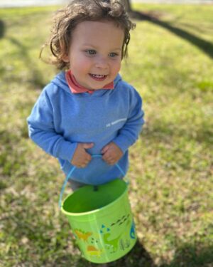 Lauren Pritchard-Cobb Instagram - Here is my little Xander bean, sweetie pie, cutie pants when he had just finished his Easter egg hunt today! He did it all by himself this year! It is beautiful to watch them grow but also time can you please slow down… 🥹🪺 Thanks @fpcjacksontn1 for a great event!