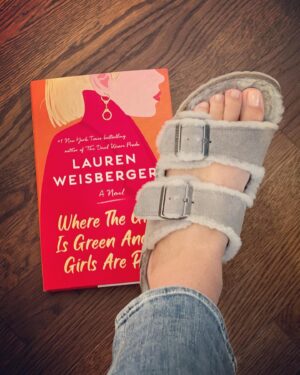 Lauren Weisberger Instagram - The best part of Zoom book events (I still wish they were in-person): civilized human being on top, lunatic who wears furry Birks on the bottom....