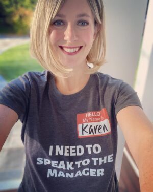 Lauren Weisberger Instagram - To be clear, I am going as generally aggrieved Karen, not racist Central Park Karen. Happy Halloween, everyone! 🎃