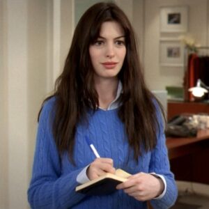 Lauren Weisberger Instagram - Happy National Sweater Day to you, Cerulean Blue Sweater! I can’t lie: I actually hate all these ridiculous “national holidays” celebrating nothing. But this was one of my favorite scenes in the movie, and I do feel like that Cerulean Blue Sweater deserves some honor and appreciation. As a side note, was I the only one who didn’t think Andy’s outfit was *that* bad in that clip?