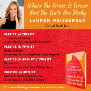 Lauren Weisberger Instagram - I wish so much I could come to your city in person this year, but I’m super excited to announce these four virtual tour events that are open to everyone, regardless of where your proximity to a bookstore or library. Silver lining! Please join me. We’ll laugh, we’ll cry, we will likely sing Guns ‘N Roses. Xx
.
(Ticket info link in bio)
.
.
.
#wherethegrassisgreenandthegirlsarepretty #laurenweisberger #authorevents