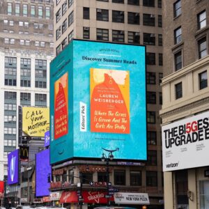 Lauren Weisberger Instagram - WHERE THE GRASS IS GREEN AND THE GIRLS ARE PRETTY is on an @amazonbooks billboard in NYC! I’m thrilled to be included in this celebration of summer reading. What are you all reading this summer?
.
.
#wherethegrassisgreenandthegirlsarepretty #laurenweisberger #thedevilwearsprada