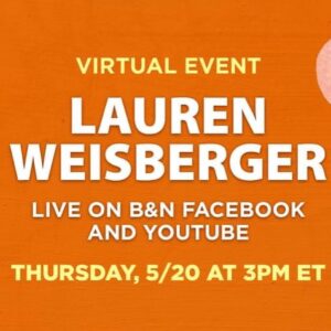 Lauren Weisberger Instagram - I'll be live this afternoon with Barnes & Noble and I hope you can join us!  The event begins at 3:00 pm ET today on Facebook and YouTube. 
.
Also, Barnes and Noble has signed copies of Where the Grass Is Green and the Girls Are Pretty on their website. 💕
.
.
#wherethegrassisgreenandthegirlsarepretty #laurenweisberger