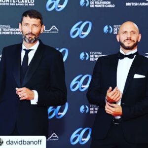 Laurent Kerusoré Instagram - Les beaux gosses @davidbanoff @festivaltvmonte_carlo #festival #redcarpet #beauxgosses