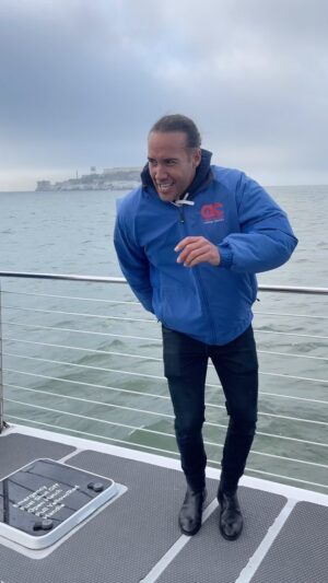 Laurent Maistret Instagram - Petite danse sur un bateau devant Alcatraz à San Francisco 🌉

#sanfrancisco @visitcalifornia #echangedegoodvibes #collaboration