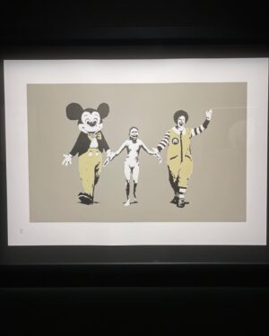 Laurie Fortier Instagram - Banksy: Genius or Vandal? Brilliant.
.
.
.
#banksy #exhibition #LA #graffiti #art #graffitiartist #love #walledoffhotel #dismaland #artist #anoymous #onlyonelife
