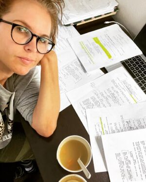 Laurie Fortier Instagram - Just another Thursday night with cup of soup, a shit ton of dialogue and an early calltime.😜
Pouring rain here in Peachtree, GA!☔️💦
( oh and Happy Chinese New Year!!! 🧧🧧🧧
I am a tiger girl🐯💥💫
Anyone else?)
.
.
.
#keepinitreal #newproject #makinmovies #georgia #georgiafilm 
#feiferworldwide #onset #werk #actorslife #actress #actor #filmmaking #lovetheprocess #love #onlyonelife