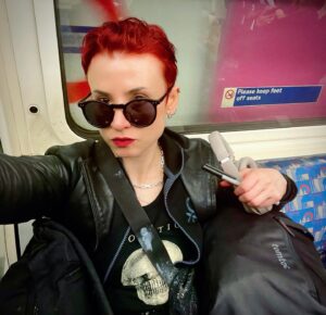 Laurie Penny Instagram - Tiny Crowley off on an adventure. A writing adventure.
