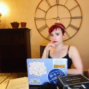 Laurie Penny Instagram - My accidental desk comes with an accidental halo.