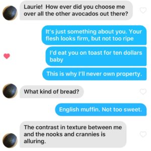 Laurie Penny Instagram - I hear all these horror stories about Tinder but honestly I’m having a great time.