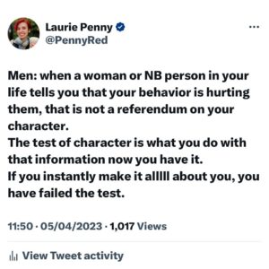 Laurie Penny Instagram - Louder for the people at the back.