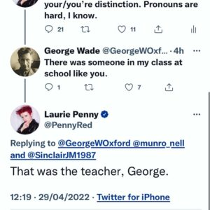Laurie Penny Instagram - Sometimes I can get a little petty, as a treat.