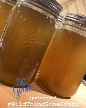 Lawrence Duran Instagram - Wild Thing Bone Broth by Mary Shenouda aka “The Paleo Chef”
@paleochef 
Ingredients:
1 pound of marrow bones of choice
1-2 chicken livers
2 chicken feet, wild things begins! This is for extra gelatin, not to scare your friends 
shells from 2-3 eggs, for extra calcium
1 tablespoon apple cider vinegar, to draw out minerals
1 tablespoon sea salt, minerals and taste 
1/2 tablespoon dried oregano, natural antibiotic
1/2 tablespoon black seeds aka Nigella Sativa, Ancients said these cured everything but death
1/2 tablespoon dried garlic or less than 1/2 tablespoon fresh minced garlic
1-2 teaspoons turmeric or an inch fresh turmeric sliced, anti-inflammatory
1-2 teaspoons ginger or an inch fresh ginger sliced, digestion
1/2 teaspoon cayenne, thermogenic
A couple of shakes of cracked pepper
A few whole dried cloves, toxicity prevention, joints and digestion
A handful of dandelion greens

Add all ingredients in a large stock pot and let simmer for 24-36 hrs  Or
Add all ingredients in a pressure cooker and cook for about 2 hrs

For the recipe and full “How To” cooking instructions head over to Paleochef.com and search Wild Thing Bone Broth
#WildThingBoneBroth