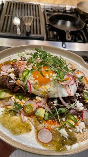 Lawrence Duran Instagram - Short Rib Breakfast Tacos

Guinness braised short ribs
Fried egg
Quick pickled onions 
Salsa verde
Avocado 
Radish 
Serrano 
Queso fresco
Micro cilantro @wildgreens.scv 

#latenighteats #funwithfood #tacos #privatechef #wahlbergchef #family #blessed