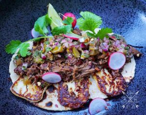 Lawrence Duran Instagram - Barbacoa/ Pickled jalapeño salsa/ Fried queso fresco
.
.
.
.
.
.
.
#Barbacoa #Tacos #FunFood #PicOfTheDay #FoodPorn #FitFoodie #TacoLife #CheatMeal #MexicanFood #IGDaily #InstaDay #InstaFood #Chef #PrivateChef #WahlbergChef #Blessed