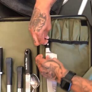 Lawrence Duran Instagram - #Repost @messermeister
・・・
@chef_lawrence_d is loading up his @messermeister 18-pocket knife bag. Lots of pockets for your tools. YKK zippers, and mesh accent pockets to stay organized. 🔎@messermeister 18-pocket culinary satchel
.
.
.
.
.
#messermeisterknives #messermeister #theknifeforlife #webringcolortothekitchen #organize #toolsofthetrade #chef #cheflife #privatechef #culinary #kitchen #commercialkitchen