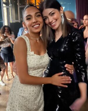 Layla Ahmed Zaher Instagram - Mabrouk my beautiful sister and bride 👰🏻‍♀️❤️
Wish u a lifetime full of happiness my loumi
Love youu sister!❤️