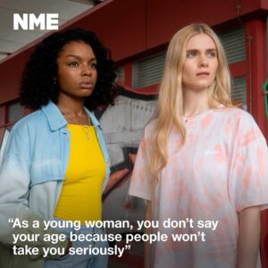 Leah McNamara Instagram - Had a lovely time chatting to @nmemagazine about Then You Run! Link in bio 💃🏼

Writer: Nick Levine / @misternicklevine 
Photographer: David Reiss / @davidreissphotography 
Makeup: Naoko Scintu at The Wall Group using Victoria Beckham Beauty / @naokoscintu @victoriabeckhambeauty 
Hair: Davide Barbieri / @davidebarbieri_ 
Stylist: Rachael Perry / @rachaelperrystyling 
Look: HELLESSY @hellessy 
Jewellery: Frida & Florence @fridaandflorence 
Shoes: Veja @veja