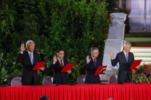 Lee Hsien Loong Instagram - @lawrencewongst has been sworn-in as Singapore’s fourth Prime Minister.

I vividly recall standing there 20 years ago to take the same oath of office. I had big shoes to fill, and I’m extremely grateful to Singaporeans for walking the journey together with me.

I am honoured to serve as Senior Minister, under the leadership of PM Lawrence and together with his 4G team. I will do my best, now in a different role, to make Singapore shine bright in the world.

I ask all Singaporeans to join me in giving PM Lawrence our fullest support to take Singapore to greater heights.

Majulah Singapura! 🇸🇬 – LHL

(MCI Photos by [1-2] Fyrol, [3,5-10] Terence Tan, [4] Lim Sin Thai)