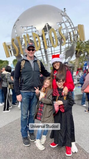 Leeann Tweeden Instagram - Another day and another family adventure! Today it was @unistudios in Hollywood! It was packed, but we still had fun! Going into the Harry Potter world is just magical during the Holidays! 

Hope everyone is enjoying time with loved ones! I know we’re making the most of our time together… ♥️🥳