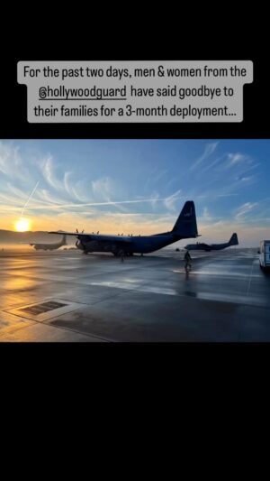 Leeann Tweeden Instagram - It’s so hard to say goodbye to the ones you love. Deployment is the hardest part of our military life. My husband wasn’t part of this round, but it’s still hard to watch families having to say goodbye…knowing they’re going to miss holidays and birthdays and life milestones. 

Three months is a long time to be apart from your family. Especially when you’re in harms way. These men and women of the California Air National Guard will be heavy on my mind and my heart until they return home safe and sound. ♥️🙏🏼🇺🇸