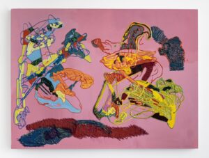 Leelee Sobieski Instagram - Pink Springs 2
2021
30 x 40 inches
Acrylic on wood panel

From ‘Night Ride’ 
夜骑
At Almine Rech Shanghai 
Link in bio

.
.
.
.
.
.
.
.

@alminerech #alminerechgallery #alminerechshanghai #nightride #pinksprings2 #leeleekimmel #justleft #nightrider #howmanybirdsnocturnaljungle #hungryvista #thetransfer #nightcatch #waitinthegarden 
📷@charlesroussel