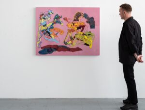 Leelee Sobieski Instagram - Pink Springs 2
2021
30 x 40 inches
Acrylic on wood panel

From ‘Night Ride’ 
夜骑
At Almine Rech Shanghai 
Link in bio

.
.
.
.
.
.
.
.

@alminerech #alminerechgallery #alminerechshanghai #nightride #pinksprings2 #leeleekimmel #justleft #nightrider #howmanybirdsnocturnaljungle #hungryvista #thetransfer #nightcatch #waitinthegarden 
📷@charlesroussel