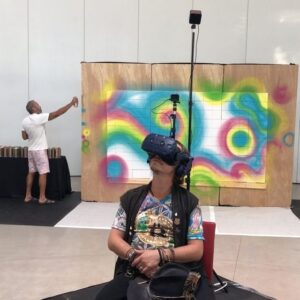 Leelee Sobieski Instagram - 🌌 Brock Pierce  in my VR piece ‘Wormhole’ at #artofblockchains @adamlindemann1 @brockjpierce #kennyscharf #leeleekimmel #brockpierce #blockchain #bitcoin