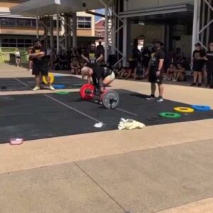 Leigh Holland-Keen Instagram - .
.
DAY 2 EVENTS 
.
.
EVENT 1 - M4 Tank Push - 

The weirdest event I've ever competed in. The harder you pushed the more resistance it had. It was a case of just sending it hard. Super dooper close event. 2nd place. 
.
.
EVENT 2 - Max Barbell Overhead  

Tried to be strategic as possible with this one and took the gamble of entering into the game at 80kg - that felt super easy - decided to try 90kg which was my Max during this training program 
But unfortunately missed it. - 2nd place. 

.
.
EVENT 3 - Deadlift Medley 150kg Axle, 170kg Trapbar, 165kg Barbell  - 

Last and final event, all in and tried my hardest. I had a ridiculous amount of vomit that came up and had to quit it otherwise the ref's would have worn projectile vomit 😂 - 2nd place 

Ended the comp in 2nd place and was totally happy to place that to @camilla_fogagnolo who is not only a phenomenal athlete but displays top sportsmanship. 

.
.
@citystrength 
@teampowerelite
@shreddedwarfare
@iamherculeswoman
@pbphysio
@strongwomanaustralia
@her_roar