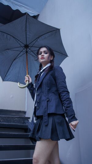 Lekha Chatterjee Instagram - Lekha Chatterjee as Wednesday Addams for Halloween feat. Calcutta Times 

#wednesday #wednesdayaddams 

#calcuttatimes #halloween #halloween2023 

MUA : Babushona
Hair : Tanaya 

Ruman Di/Sundas Jawed

@tsxentertainment #PixelStar