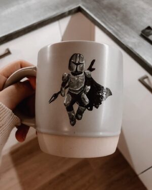 Lenita Susi Instagram - I painted on a mug 🥰 #mandalorian