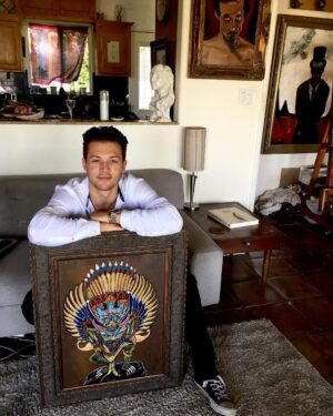 Leo Howard Instagram - So stoked to have a painting by my brother @jeffparise one talented bastard.