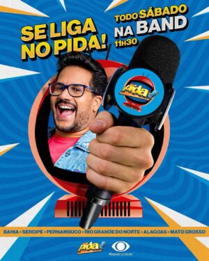 Léo Sampaio Instagram - O Se liga no Pida! está de volta e de casa nova, agora na Band! E o melhor, agora em mais novos 5 estados! 📺✨😍

A estreia será no dia (20) de Abril às 11h30 da manhã e além da Bahia, o programa será exibido em Pernambuco, Rio Grande do Norte, Alagoas, Sergipe e Mato Grosso. 

Entrevistas, coberturas e bastidores do entretenimento e da música continuarão fazendo parte da programação além de outras novidades! 

E aí, o que acharam da novidade? Ansiosos pela volta do "Se liga no Pida!"? 🎉
