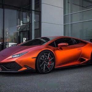 Leon Machère Instagram - Was sagt ihr dazu, soll ich mein Auto so Folieren lassen ??? Orange FlexChrome 🍑