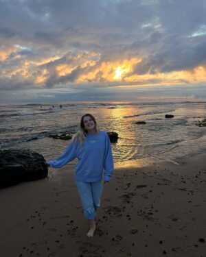 Leonie Brill Instagram - Portugal take over 🩵
______________________
#portugal #ericeira #beach #beachday #beachlove #sunset #sunsetlover #happyme #seaside #coast #inlove #vacay #vacation #mood