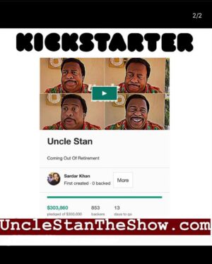 Leslie David Baker Instagram - Win this Signed “Stanley Hudson” Funko POP and $100 by entering our GIVEAWAY to celebrate us surpassing our funding goal for the “Uncle Stan” Kickstarter Campaign! 

UncleStanTheShow.com

Details below!

 GIVEAWAY ALERT 🥨

We are GIVING AWAY a $100 and a “Stanley Hudson” Funko POP signed by Leslie David Baker to celebrate The “Uncle Stan” Campaign (UncleStanTheShow.com) surpassing our funding goal on Kickstarter! We still have 12 more days to raise as much as we can!

In order to enter follow the directions below. (*Please be sure to follow the directions EXACTLY or you will NOT qualify, a lot of you did not follow all the directions last time).

1. Make sure you’re following this page (@thelesliedavidbaker ) and @officialsardarkhan 

2. Tag (@) atleast 5 friends in the comments of this post.

3. Swipe Left and Screenshot the image of our Campaign

4. Post the image on your Instagram page with a caption letting people know about the campaign and provide them with the link (UncleStanTheShow.com)

Rules: Open to the U.S., Canada, and internationally. Entries to the giveaway will be accepted until 07/28 until 6pm PST. The winner will be chosen at random and announced on 07/29.

Per Instagram policy, this promotion is in no way sponsored, administered, or associated with Instagram, Inc. By entering, entrants confirm that they are 13  years of age, release Instagram of responsibility, and agree to Instagram’s terms of use.

Winners will be notified on Leslie David Baker’s Instagram via Post and Direct Message. 

Payment for $100 will be sent via PayPal Or Venmo, immediately upon receiving your information. 

#giveaway #giveawaycontest #giveaways #UncleStan #TheOffice #contest #contestgiveaway #StanleyHudson #LeslieDavidBaker #kickstarter #crowdfunding #funkopop #funko
