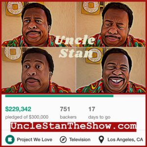 Leslie David Baker Instagram - Thank you all so much! Your support has helped us reach 77% ($229,342) of our funding goal for the “Uncle Stan” Campaign on @kickstarter (Link In Bio)

Keep Sharing and getting the word out! 

17 Days Left! We’re almost there! 
❤️❤️🥨🥨🥨❤️❤️ 

🥨🥨 Don’t forget to enter for your chance to win a Zoom video call from me and a $100. Check out my last post for details on how to enter! 🥨🥨

#UncleStan #Kickstarter #Crowdfunding #TheOffice