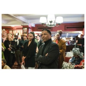 Leslie Odom Jr. Instagram - A new portrait went up on the wall at @sardisnyc last week 

Friends and loved ones showed up and said such wonderful and wonderfully embarrassing things. 

It was almost too much for me to take in. Almost. 🫶🏾🥹