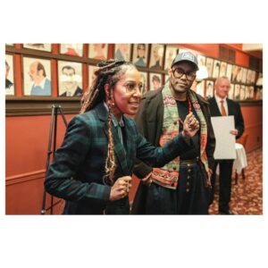 Leslie Odom Jr. Instagram - A new portrait went up on the wall at @sardisnyc last week 

Friends and loved ones showed up and said such wonderful and wonderfully embarrassing things. 

It was almost too much for me to take in. Almost. 🫶🏾🥹