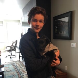 Levi Miller Instagram - Made a new friend at Sundance 🐾
