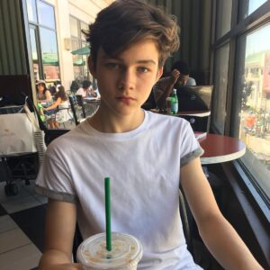 Levi Miller Instagram - Saturday Starbucks 😜