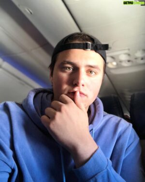 Liam Attridge Instagram - Flight selfie