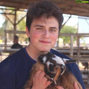 Liam Attridge Instagram - Messy hair don't care I held a goat!