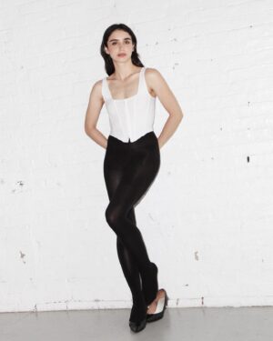 Libe Barer Instagram - from a moment after the before times but before the omicron times ~ thinking about the strangeness of the passing of time and also the insanity that And Just Like That exists ~ 📸: @alessandrobabini / styled by @wriggleytiggley