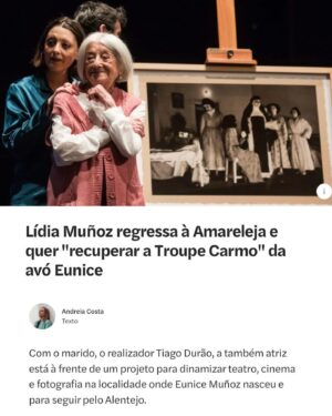 Lídia Muñoz Instagram - Estivemos a contar à Andreia Costa do @observador o porquê da nossa ida para a Amareleja ♥️
Podem ler a entrevista completa no site do observador