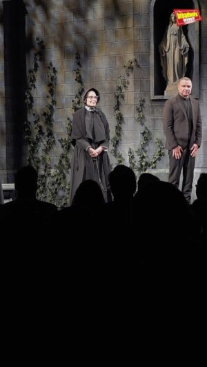 Liev Schreiber Instagram - Stars came out to celebrate the opening night of John P. Shanley’s Doubt: A Parable. Watch the cast take their debut bows, including stars @lievschreiber & @thisisamyryan. See more at the link in our bio.