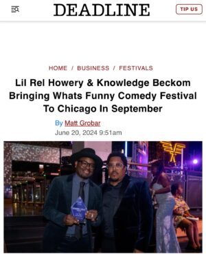 Lil Rel Howery Instagram - Very excited to finally announce the amazing news that me and the my friend/partner and man who helped me make my career dreams come true @knowledgebeckom will be bringing the first year of our comedy festival to Chicago. That’s right get ready for the @whatsfunnycomedy festival in Chicago. This is going to be so exciting. As a comedian who’s been in the game 20 years plus it’s important for me to do this and showcase rising and great comedic talent in the comedy world. Also we will be honoring the woman that also truly invested in me and so many comedians the legendary comedy club owner of Jokes and Notes Comedy Club @lindseymaryella … It’s going to be great line ups mixed with your favorites and rising stars. Then I’m closing out the festival by self producing my next special which I’m excited to do in my hometown and at one of the first theaters I ever headlined at the historic @dusablemuseum … Tickets Go On Sale July 8th and to sign up to our mailing list as shows and panels are released sign up at www. whatsfunnycomedyfestival.com also For sponsorship opportunities email: sponsorships@whatsfunnycomedyfestival.com #WhatsFunnyComedyFestival