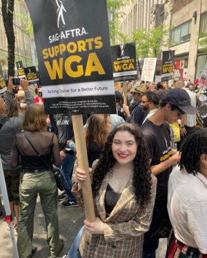 Lilla Crawford Instagram - I’ve been a SAG-AFTRA member since I was 6 and hope to be in the WGA one day. Having a fair deal for when that day comes is one of the many reasons why this fight is so important to me, but even with that, WE ARE ALL in this fight together for a better future. SAG-AFTRA is still at the negotiating table — so many of us are ready to strike. I voted yes. No more meeting in the middle. If you are unaware of the reasons why WGA and SAG are fighting for a fair deal, I urge you to do a quick google search and learn more. I’m a proud #sagaftramember and I stand with The WGA. #wgastrong 

On this post or in my bio, you can donate directly to @alifeinthearts which is an organization that among many things is here to support industry professionals who’s livelihoods are being effected by the strike. Or if you are unable to donate at this time, attend a picket line/rally near you! Famous people will sing for you and they give out free food.