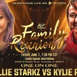Lillian Bridget Instagram - Today is the day.

A lot has changed since we last shared a ring together. See you tonight Kylie 🤪

#AlwaysROHChamp #blpfamilyreunion